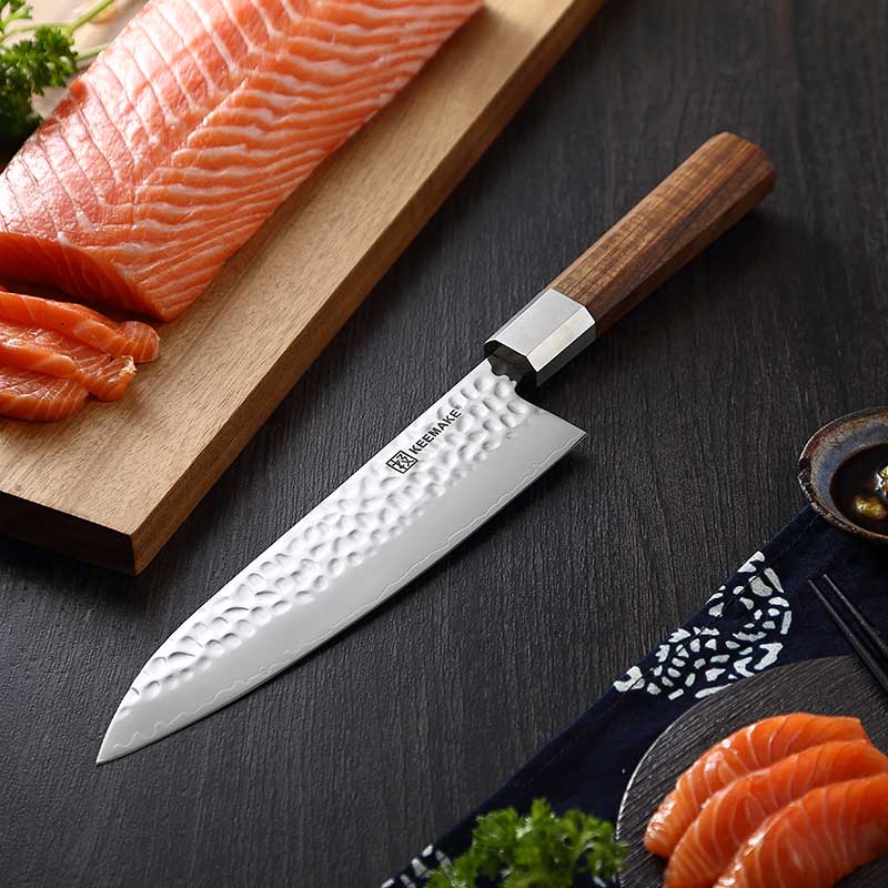 Japanese Hammered VG10 8" Chef Knife Stainless Steel