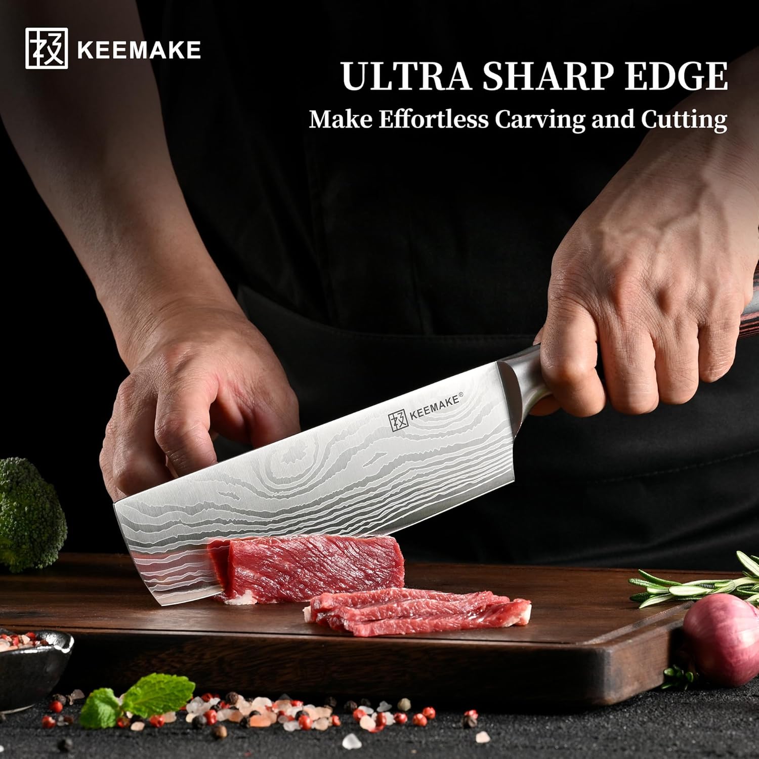 KEEMAKE 7 Inch Nakiri Knife
